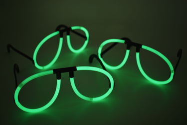 Green Glow Stick Eye Glasses- Single Packs